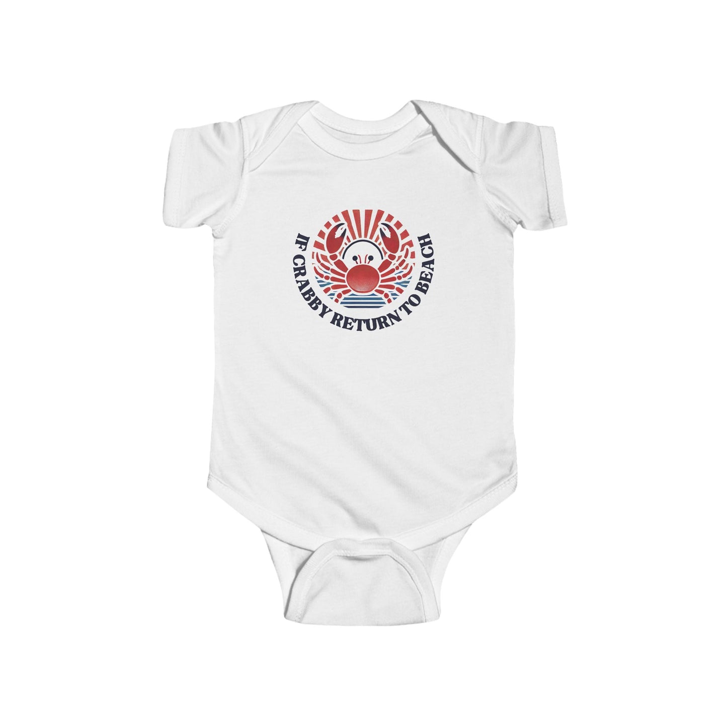 If Crabby Return To Beach Onesie