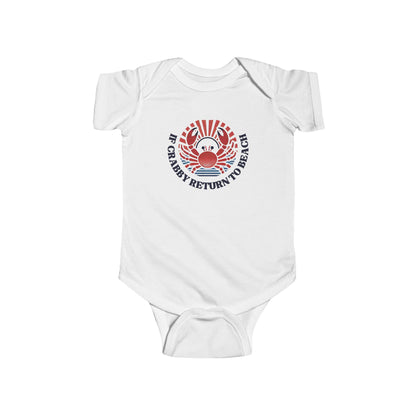 If Crabby Return To Beach Onesie
