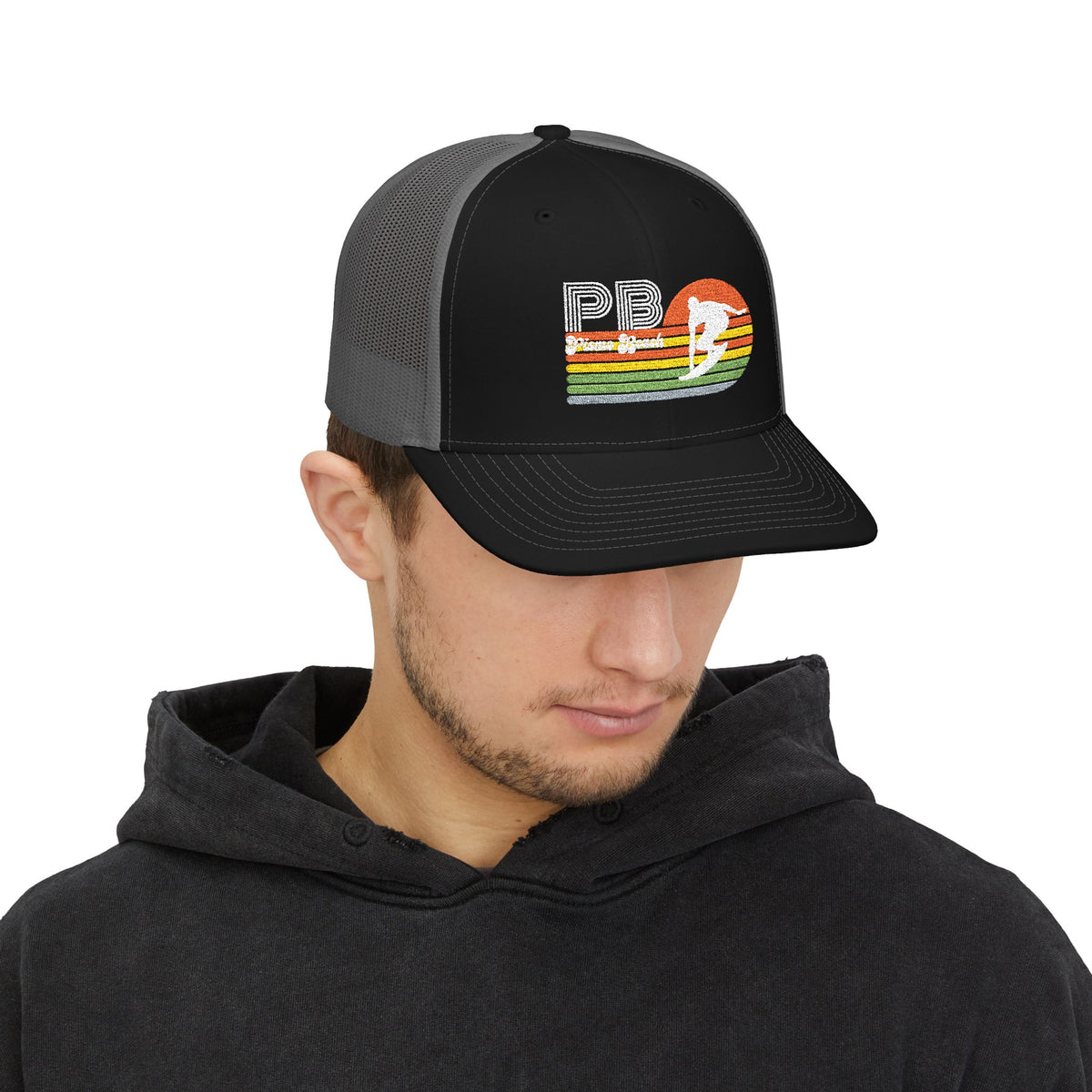 Pismo Beach Sunset Surf Trucker Cap