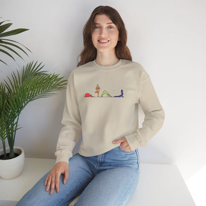 Rainbow Yoga Pose Embroidered Sweatshirt