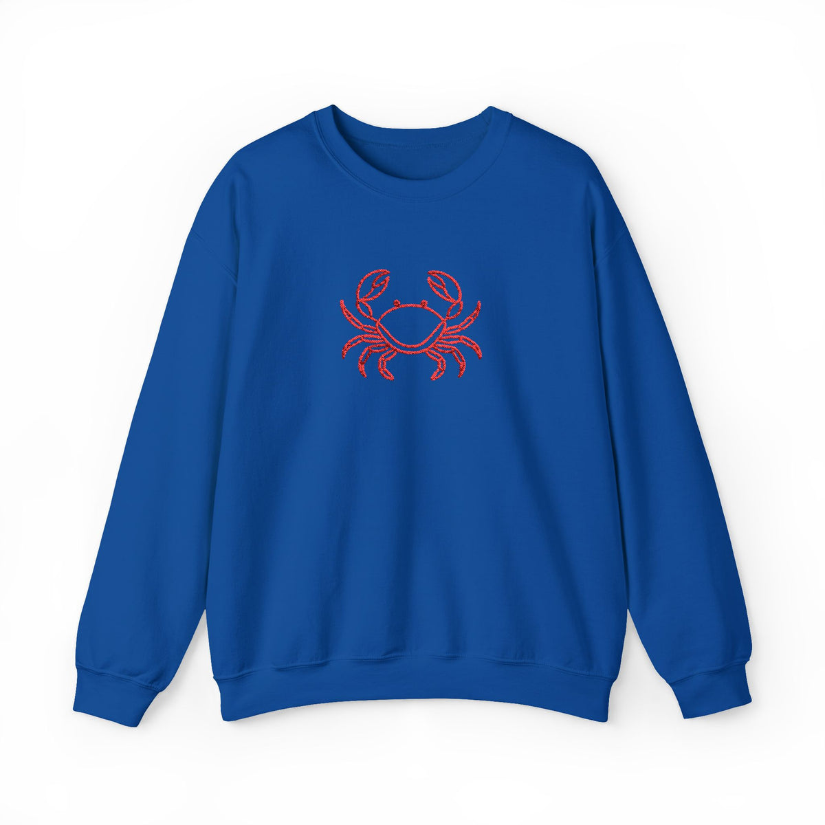 Crab Graphic Sweatshirt — Coastal Crab Crewneck for Beach Lovers
