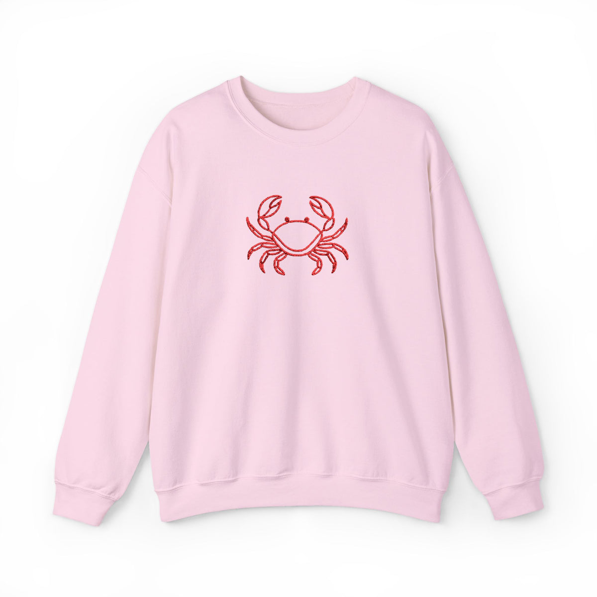 Crab Graphic Sweatshirt — Coastal Crab Crewneck for Beach Lovers