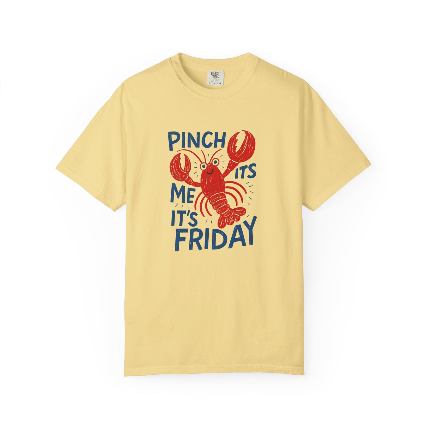 Friday Lobster T-Shirt — "Pinch Me It's Friday" Vintage Seafood Tee