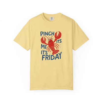 Friday Lobster T-Shirt — "Pinch Me It's Friday" Vintage Seafood Tee
