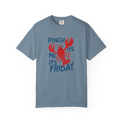 Friday Lobster T-Shirt — "Pinch Me It's Friday" Vintage Seafood Tee
