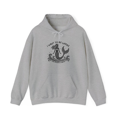 I Want To Be Where the People Aren't Mermaid Hoodie