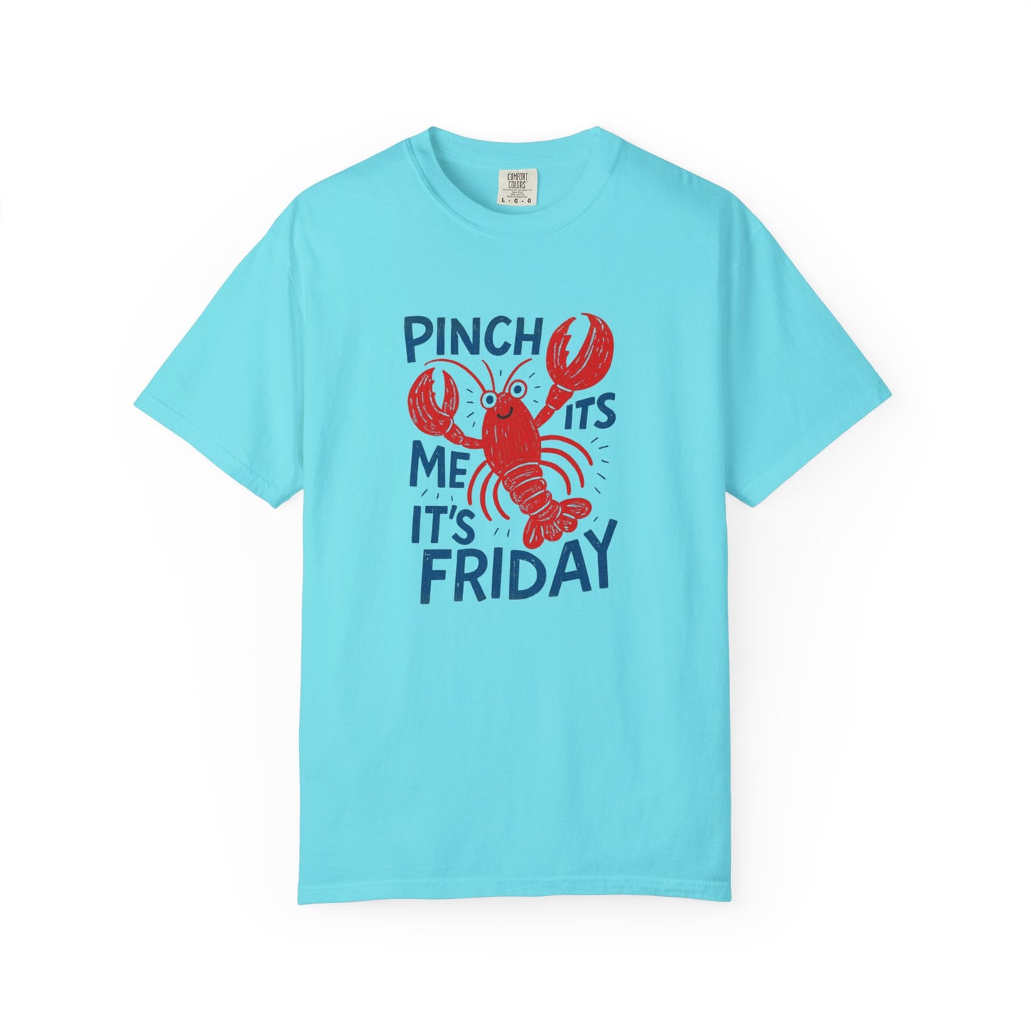 Friday Lobster T-Shirt — "Pinch Me It's Friday" Vintage Seafood Tee