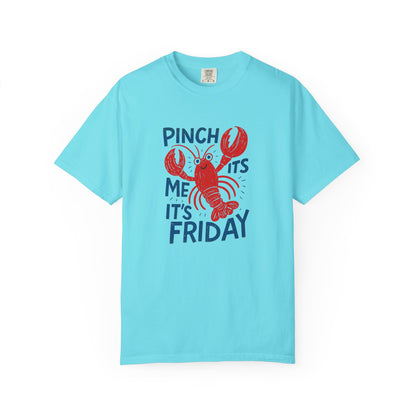Friday Lobster T-Shirt — "Pinch Me It's Friday" Vintage Seafood Tee