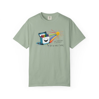 One Crayon Short of a Masterpiece Unisex T-shirt, Graphic Tee, Teacher Gift, Back to School Shirt, Classroom Attire, Art Vibes