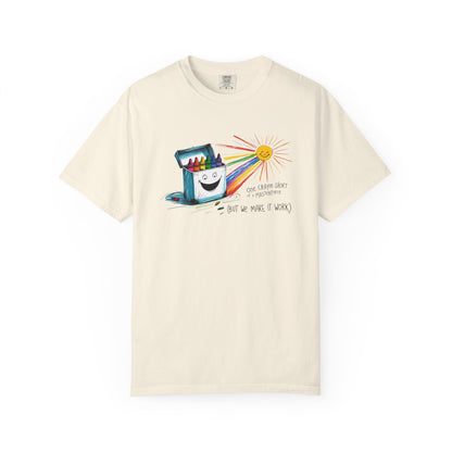 One Crayon Short of a Masterpiece Unisex T-shirt, Graphic Tee, Teacher Gift, Back to School Shirt, Classroom Attire, Art Vibes