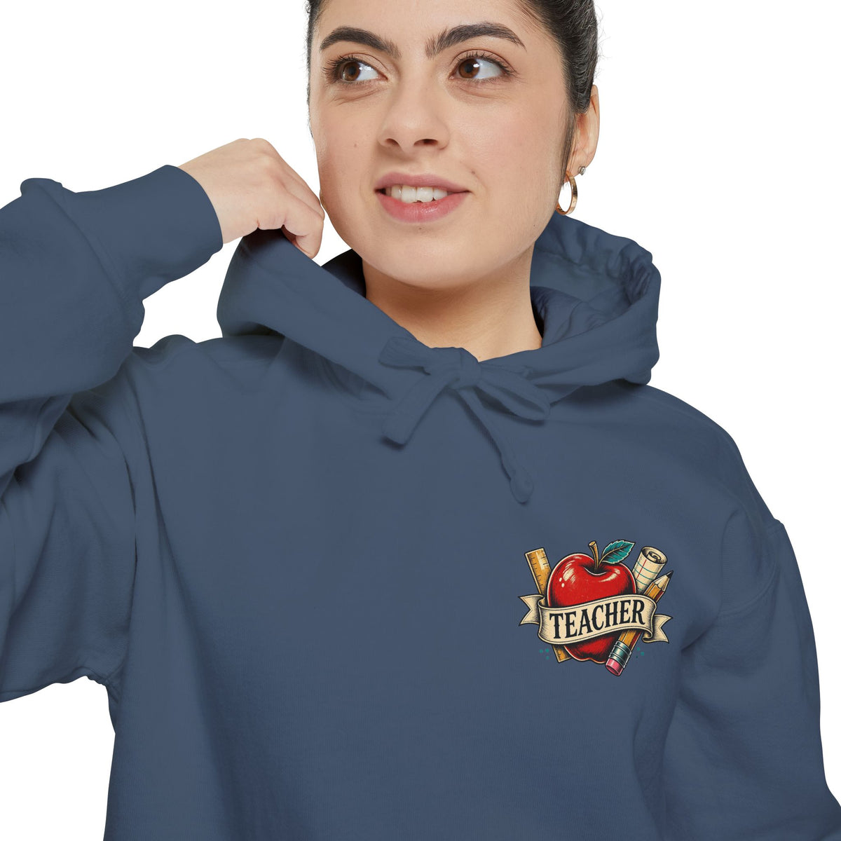 Teacher Vintage Heart Hoodie