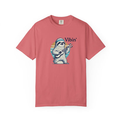 Sloth Playing Ukulele Vibin'
