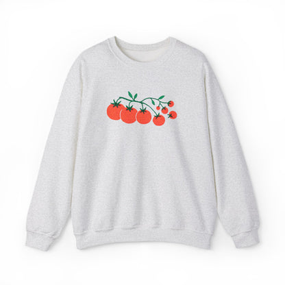 Cherry Tomato Vine Embroidered Sweatshirt