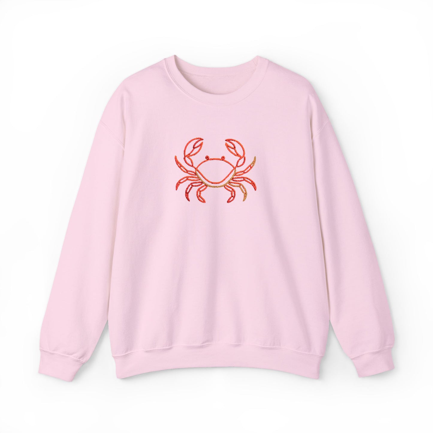 Crab Graphic Sweatshirt — Coastal Crab Crewneck for Beach Lovers