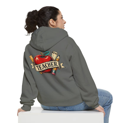 Teacher Vintage Heart Hoodie
