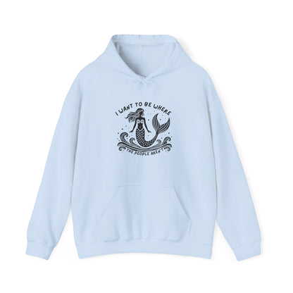 I Want To Be Where the People Aren't Mermaid Hoodie