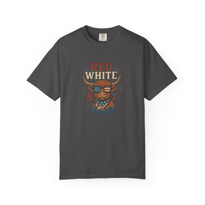 Red, White & Moo Patriotic Cow Tee