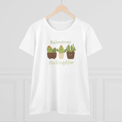 Mathematicians Stick Together Cactus Tee