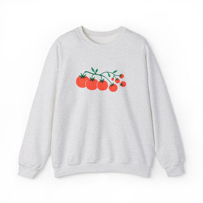 Cherry Tomato Vine Embroidered Sweatshirt