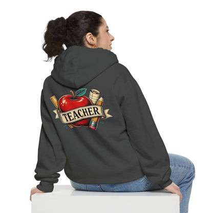 Teacher Vintage Heart Hoodie