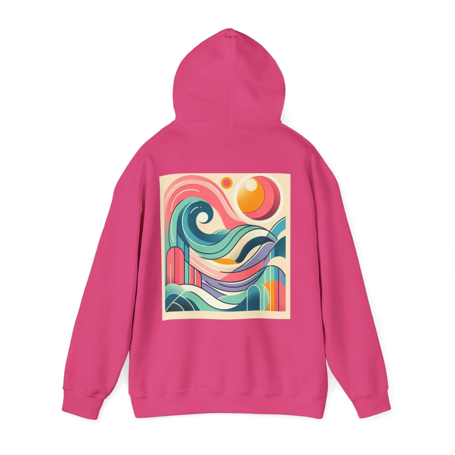 Geometric Wave Hoodie
