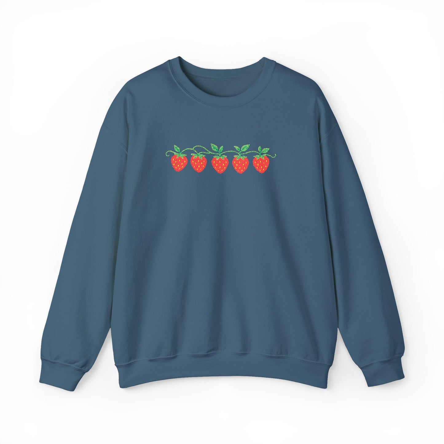 Strawberry Row Embroidered Sweatshirt