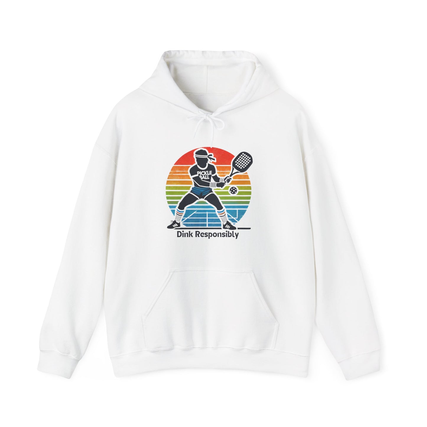 Retro Dink Responsibly Pickleball  Hoodie