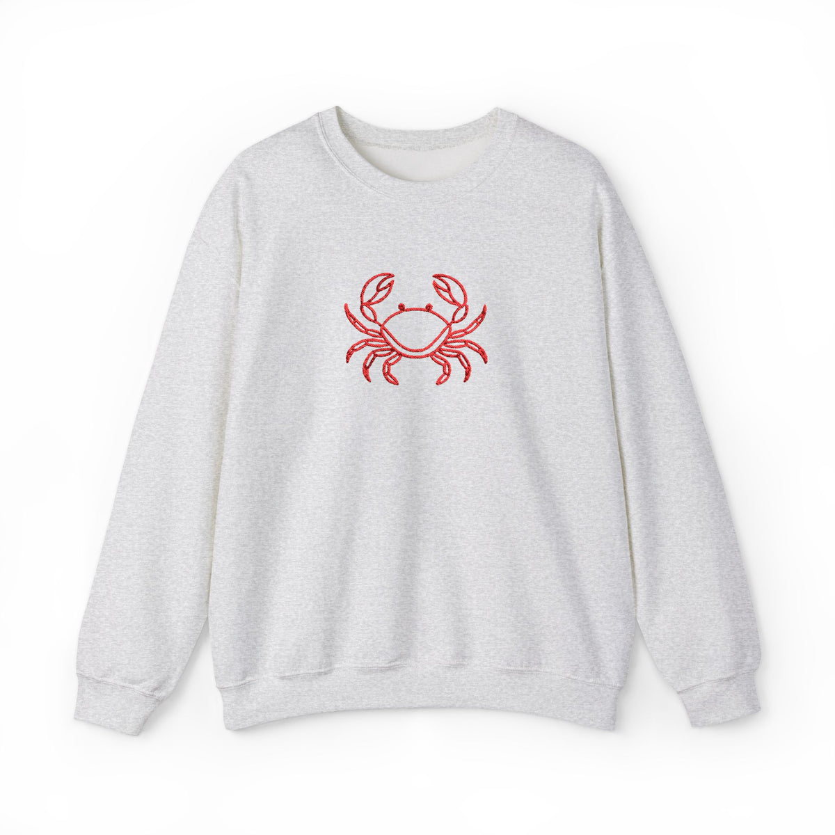 Crab Graphic Sweatshirt — Coastal Crab Crewneck for Beach Lovers