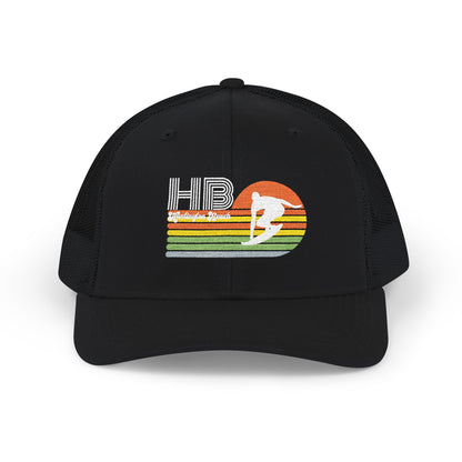 Huntington Beach Surf Retro Trucker Cap