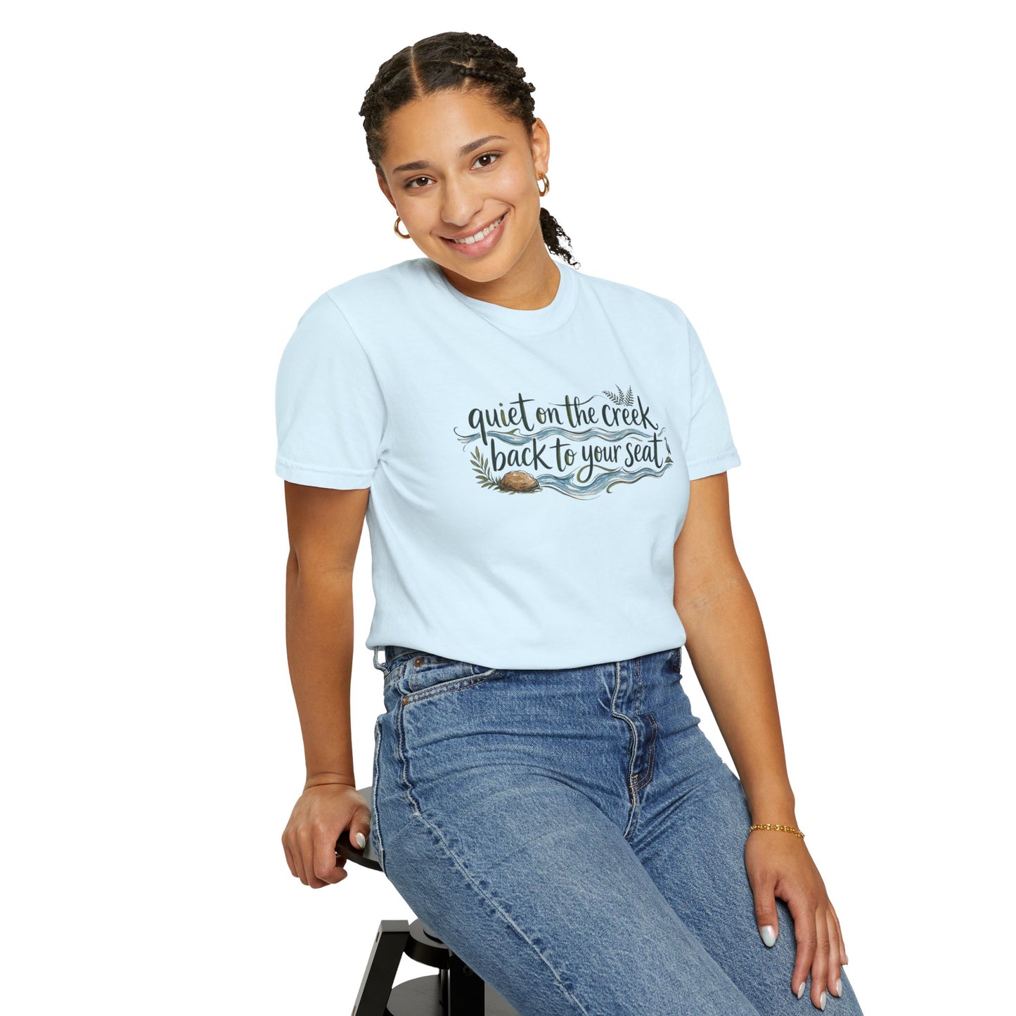 "Quiet on the Creek, Back to Your Seat" Tee