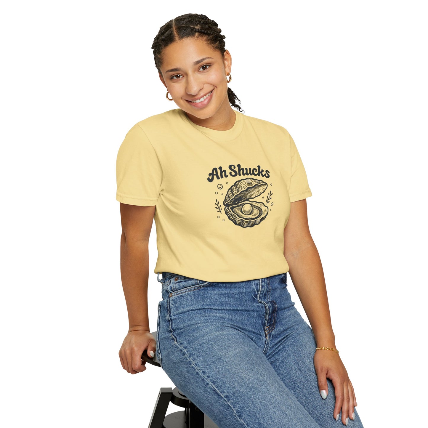 Ah Shucks Oyster T-Shirt — Vintage Nautical Seafood Tee