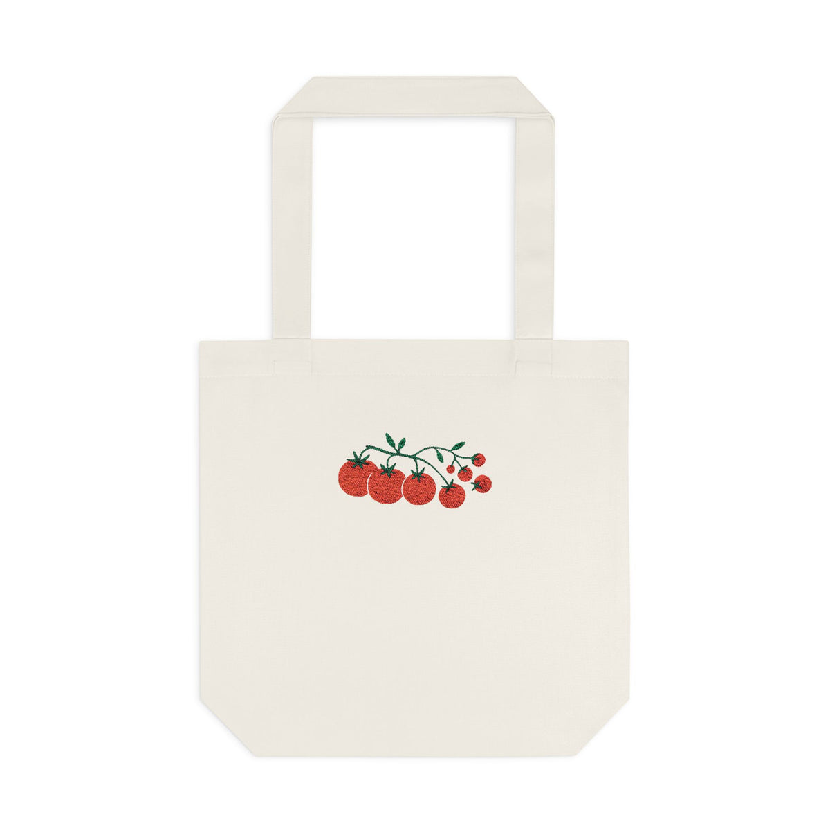 Embroidered Cherry Blossom Cotton Tote Bag — Floral Everyday Market Bag