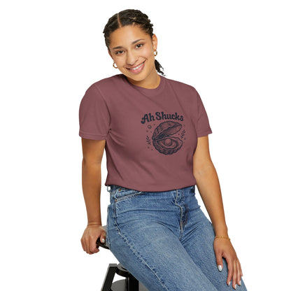 Ah Shucks Oyster T-Shirt — Vintage Nautical Seafood Tee