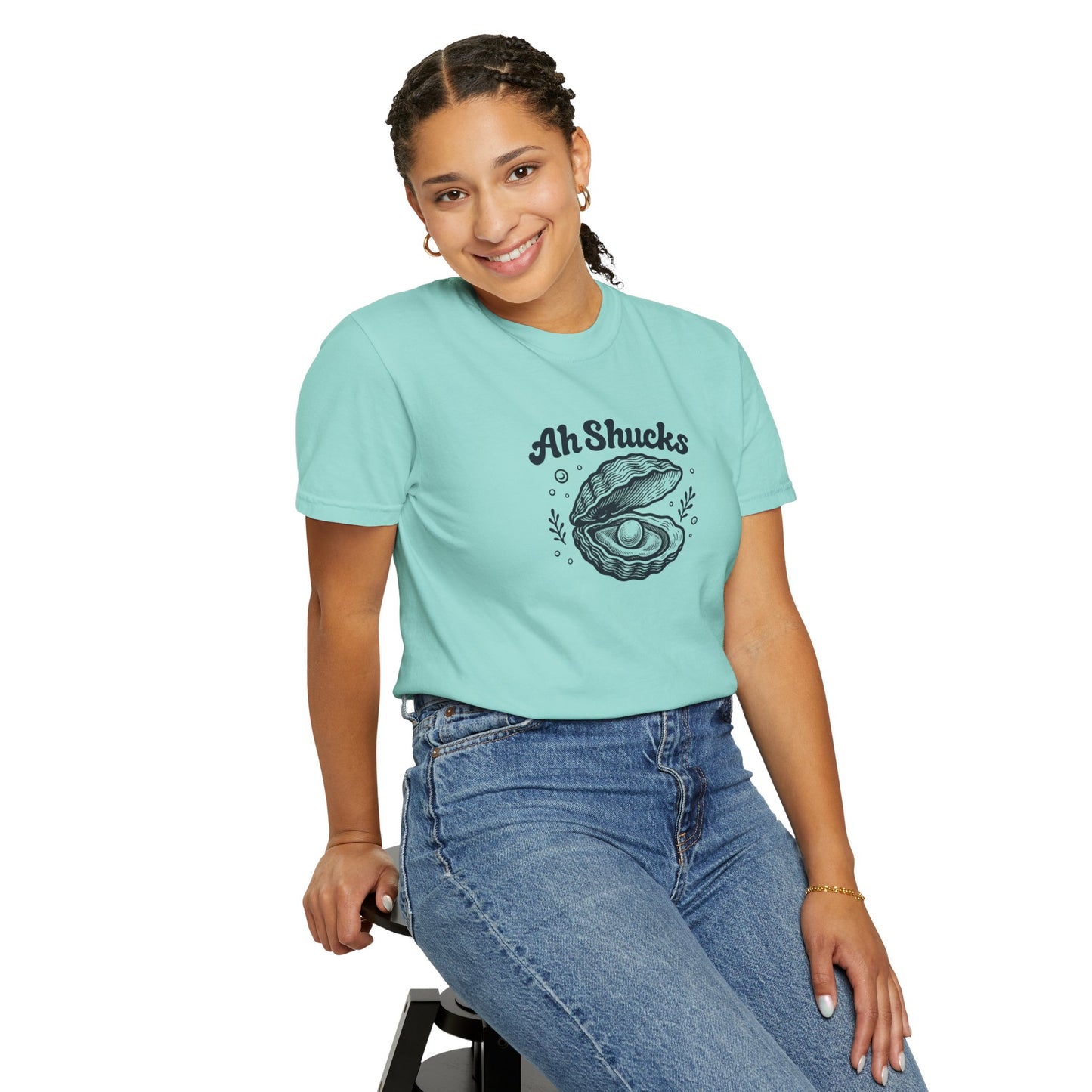 Ah Shucks Oyster T-Shirt — Vintage Nautical Seafood Tee