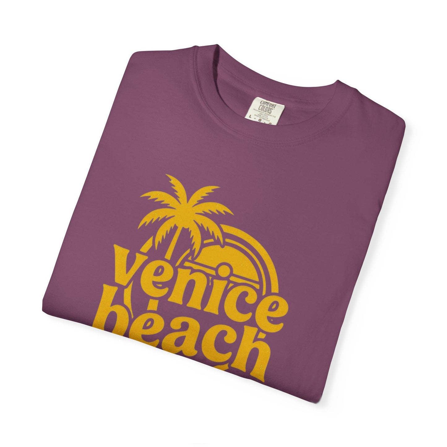 Venice Beach Retro Palm T-Shirt — Vintage Surf Vibe Tee