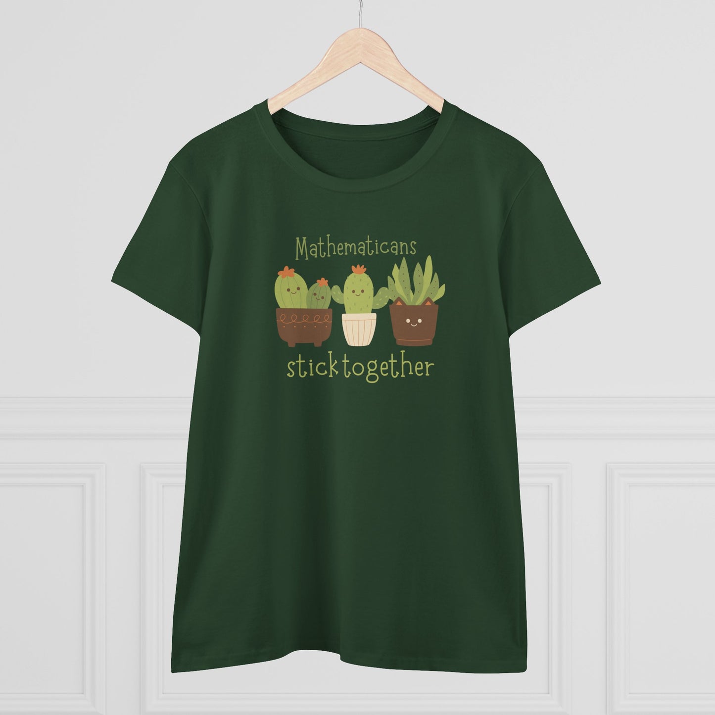 Mathematicians Stick Together Cactus Tee