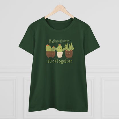 Mathematicians Stick Together Cactus Tee