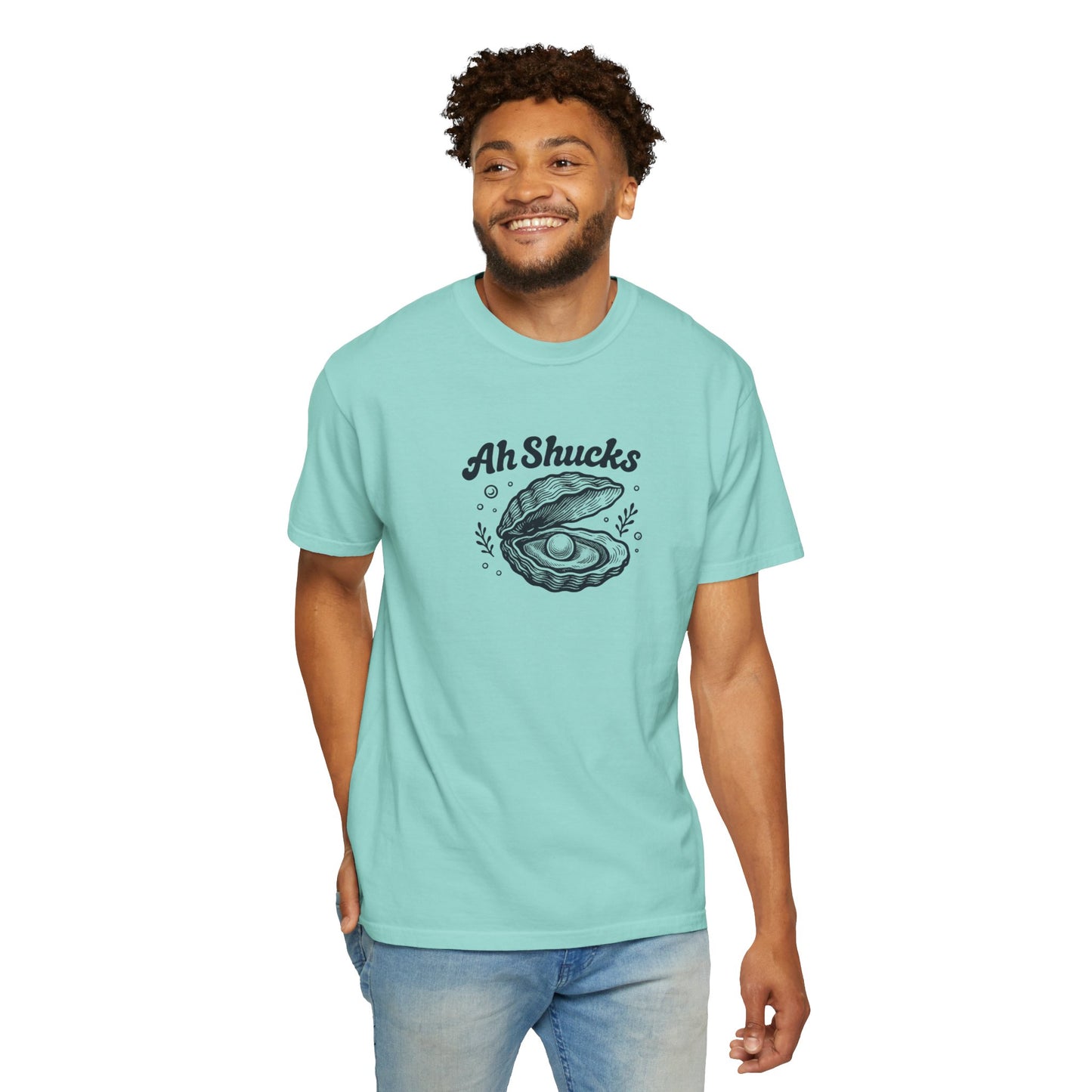 Ah Shucks Oyster T-Shirt — Vintage Nautical Seafood Tee