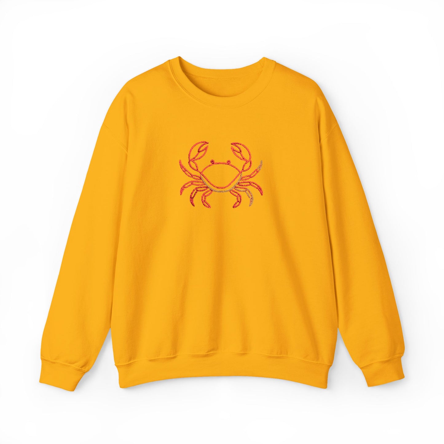 Crab Graphic Sweatshirt — Coastal Crab Crewneck for Beach Lovers
