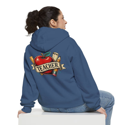 Teacher Vintage Heart Hoodie