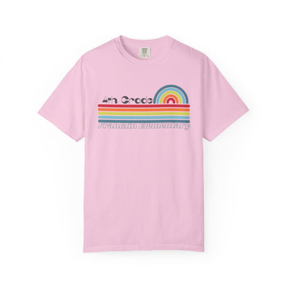 Retro Rainbow Grade Level Teacher Tee