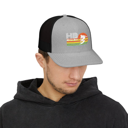 Huntington Beach Surf Retro Trucker Cap