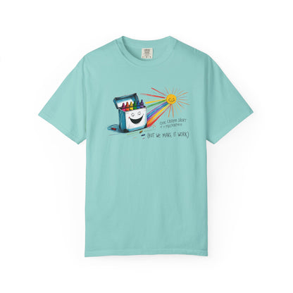 One Crayon Short of a Masterpiece Unisex T-shirt, Graphic Tee, Teacher Gift, Back to School Shirt, Classroom Attire, Art Vibes