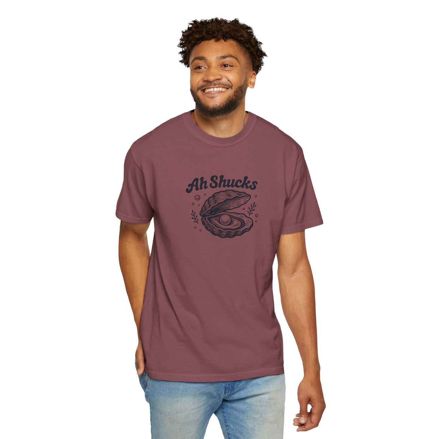 Ah Shucks Oyster T-Shirt — Vintage Nautical Seafood Tee