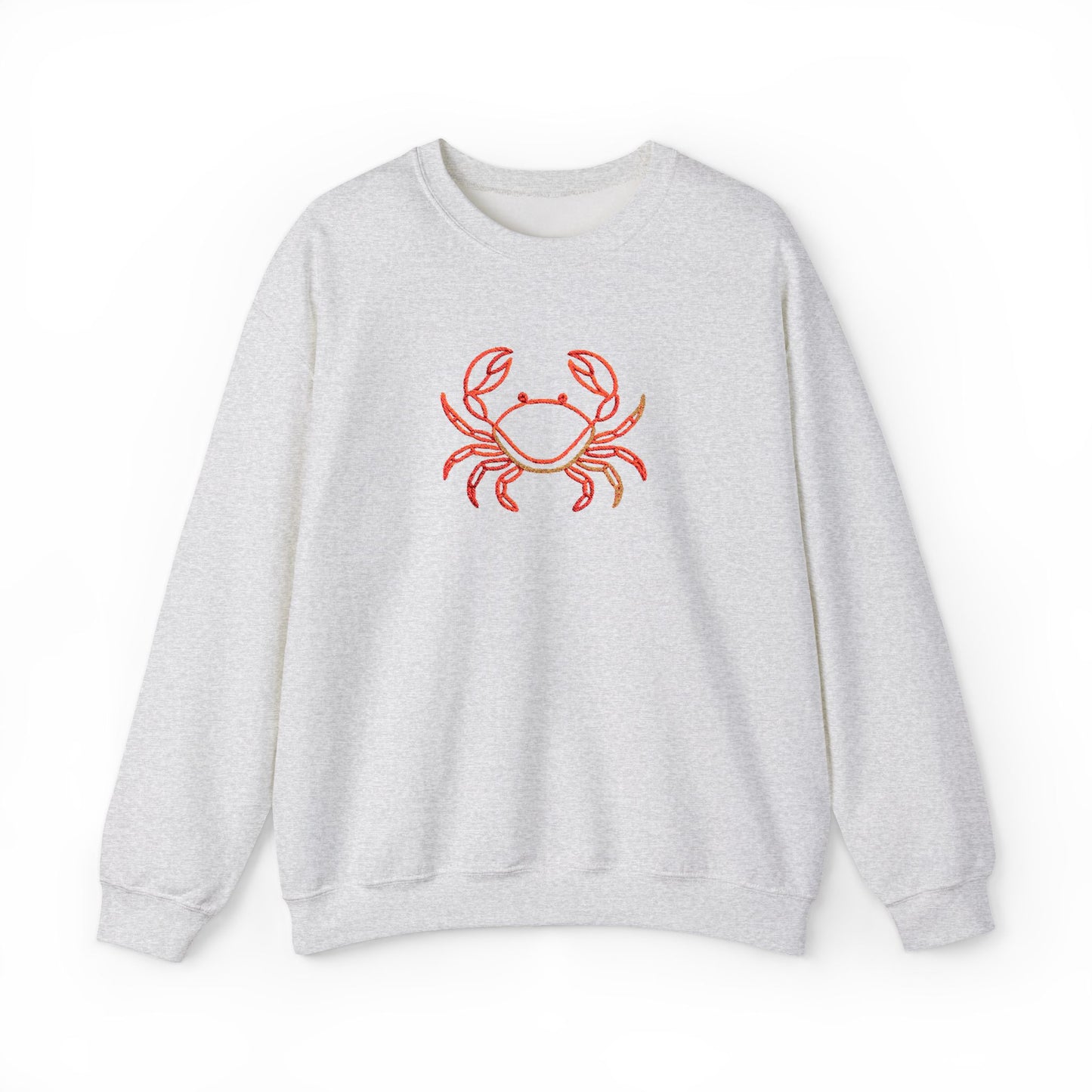 Crab Graphic Sweatshirt — Coastal Crab Crewneck for Beach Lovers