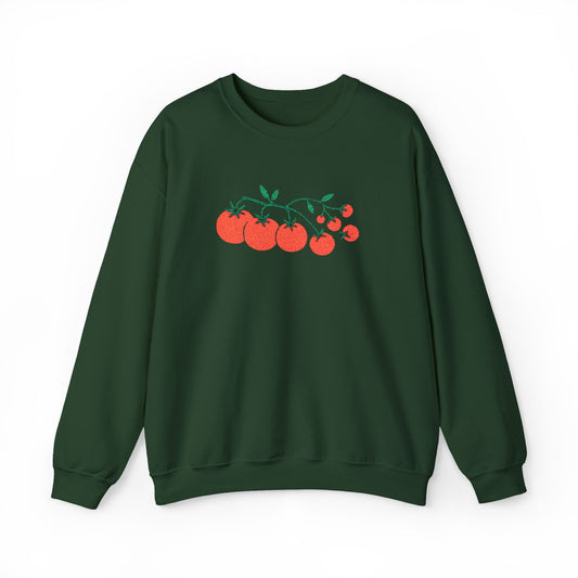 Cherry Tomato Vine Embroidered Sweatshirt