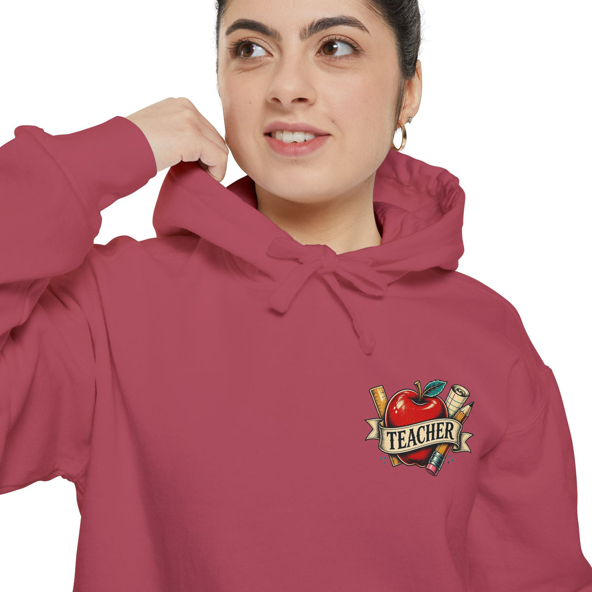 Teacher Vintage Heart Hoodie