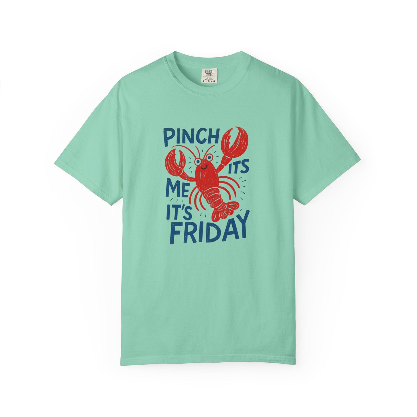 Friday Lobster T-Shirt — "Pinch Me It's Friday" Vintage Seafood Tee