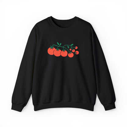 Cherry Tomato Vine Embroidered Sweatshirt