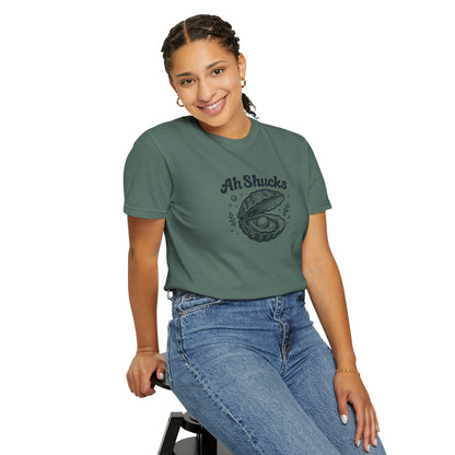 Ah Shucks Oyster T-Shirt — Vintage Nautical Seafood Tee